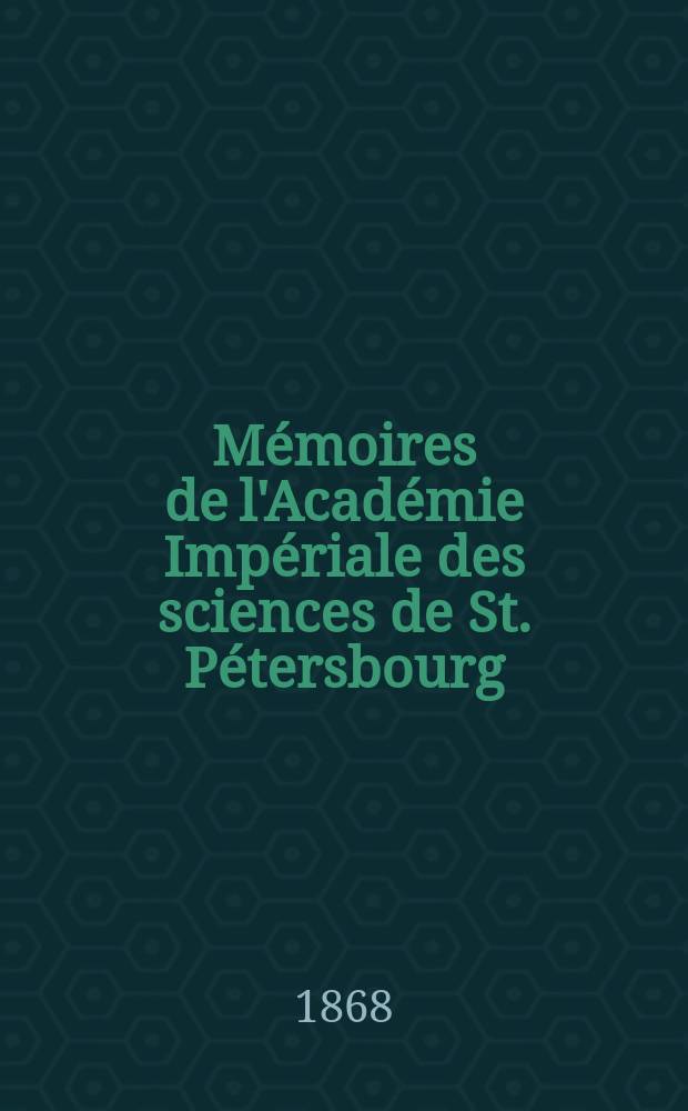 Mémoires de l'Académie Impériale des sciences de St. Pétersbourg : avec l'histoire de l'Academie. Sér. 7, t. 11, № 18 : Études de chronologie technique = Исследования по технике вычисления