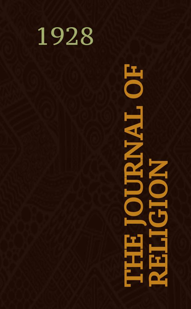 The journal of religion = Журнал религий