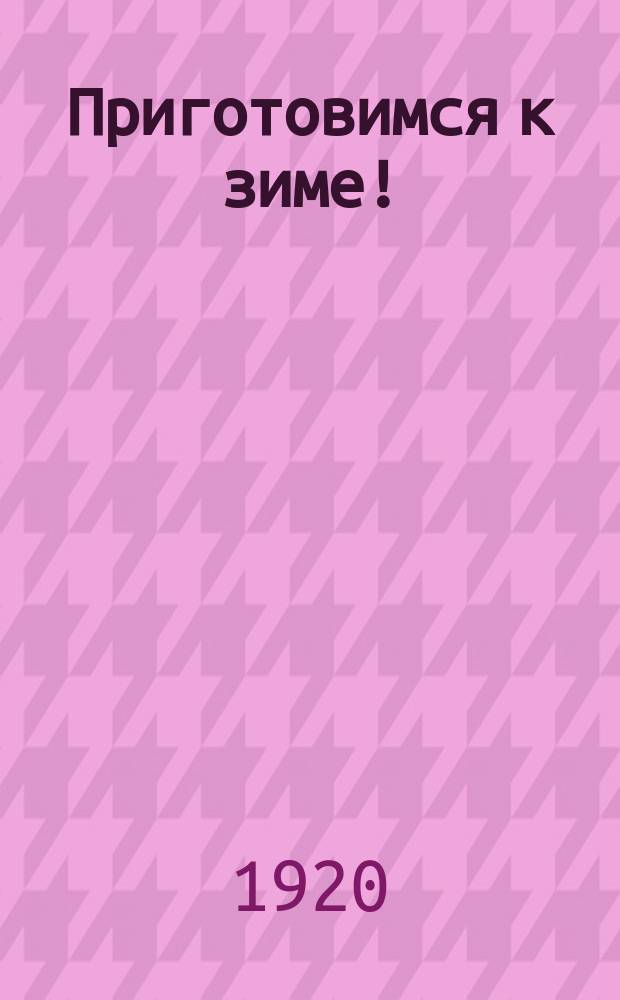 Приготовимся к зиме! : листовка
