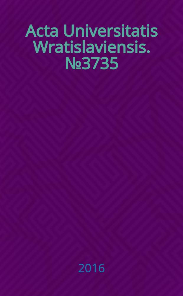 Acta Universitatis Wratislaviensis. № 3735 : Społeczny i edukacyjny wymiar inicjatyw proobronnych w Polsce - stan obecny i perspektywy = Социальные и образовательные аспекты оборонных инициатив в Польше - текущее состояние и перспективы