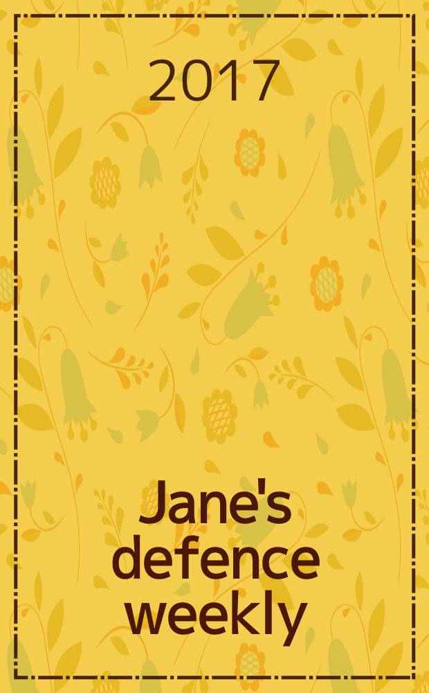 Jane's defence weekly : An intern. Thomson publ. Vol. 54, № 11