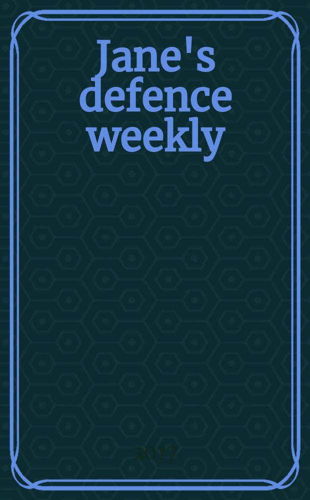 Jane's defence weekly : An intern. Thomson publ. Vol. 54, № 12