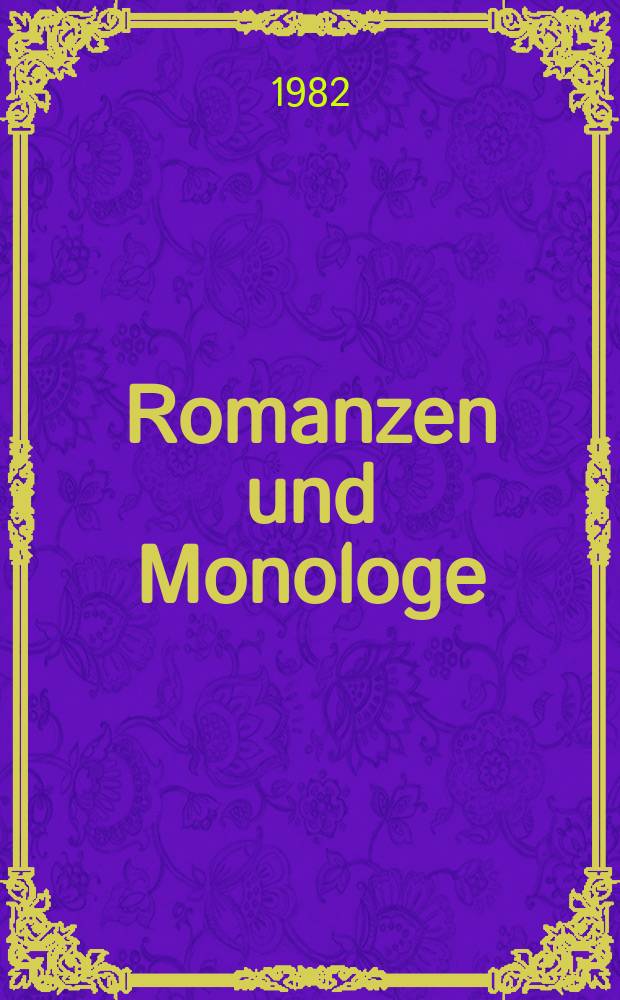 Romanzen und Monologe = Романсы и Монологи : nach Worten von A. Puschkin : на сл. А. Пушкина : f&uuml;r tiefe Stimme und Klavier : mit deutschen und russischen Text : op. 46 und 91