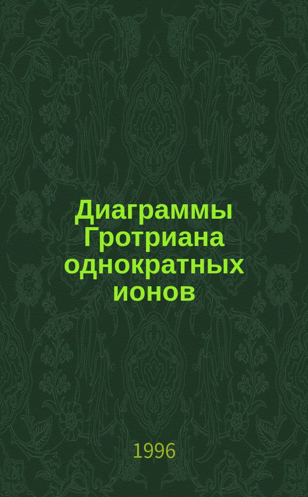 Диаграммы Гротриана однократных ионов