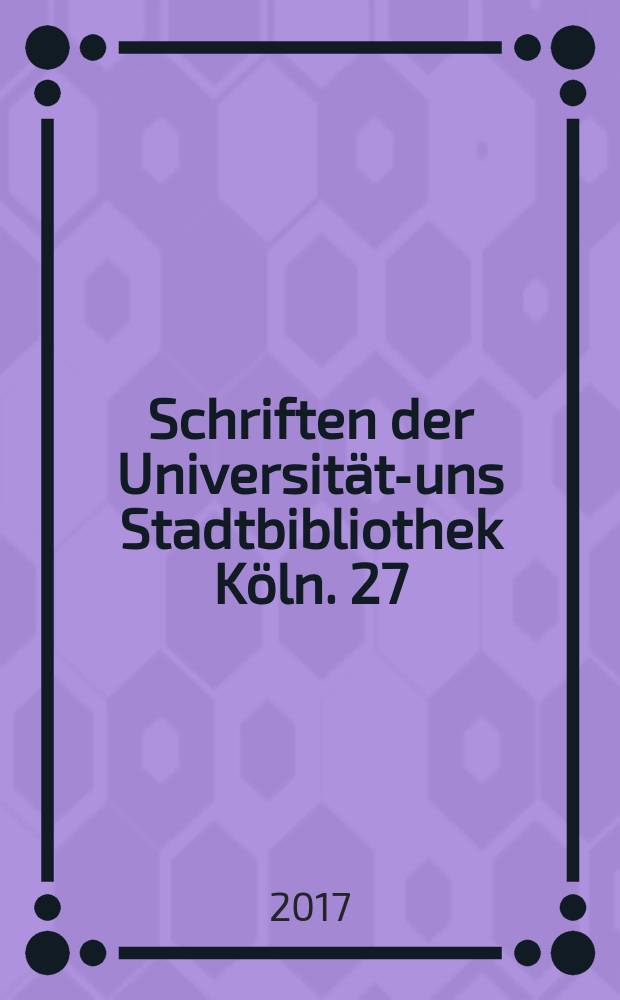 Schriften der Universitäts- uns Stadtbibliothek Köln. 27 : Pater Jón Sveinsson = Патер Джон Свейнсон