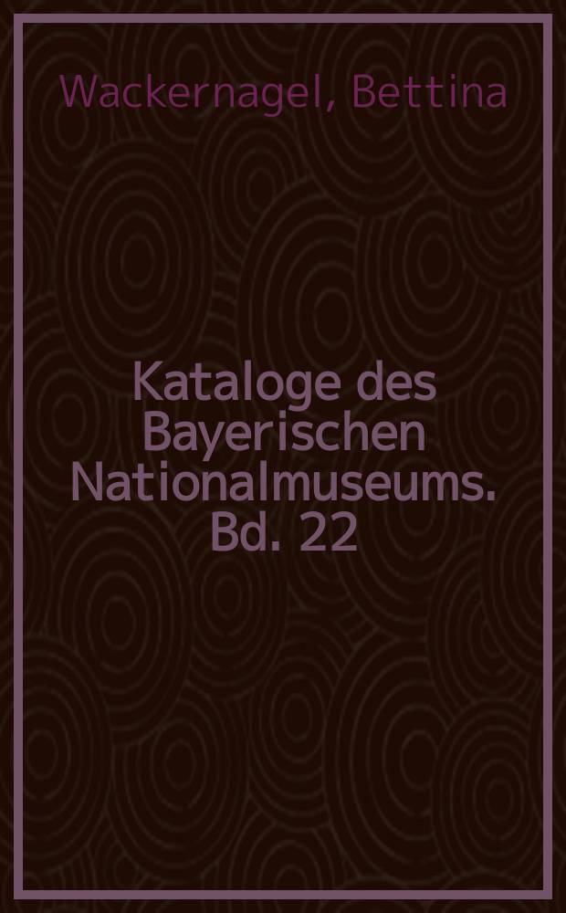 Kataloge des Bayerischen Nationalmuseums. Bd. 22 : Holzblasinstrumente = Духовые инструменты