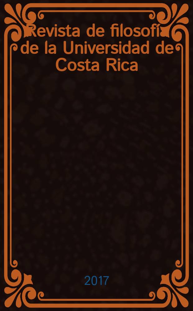 Revista de filosofía de la Universidad de Costa Rica : Publ. semestral de la Escuela de filosofía. Vol. 56, № 146 : Per monstra ad sphaeram: la función del arte de la estampa en la concepción de Aby Warburg respecto del proceso de liberación astrológica, en la época del Renacimiento y la Reforma = Исследования по философии Университета Коста-Рики