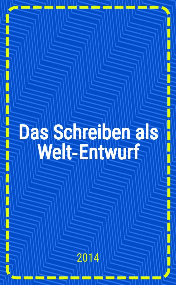 Das Schreiben als Welt-Entwurf : zur Kunst erzählter Subjektivität im Prosawerk von Hans Erich Nossack und Ernst Kreuder = Письмо как описание мира