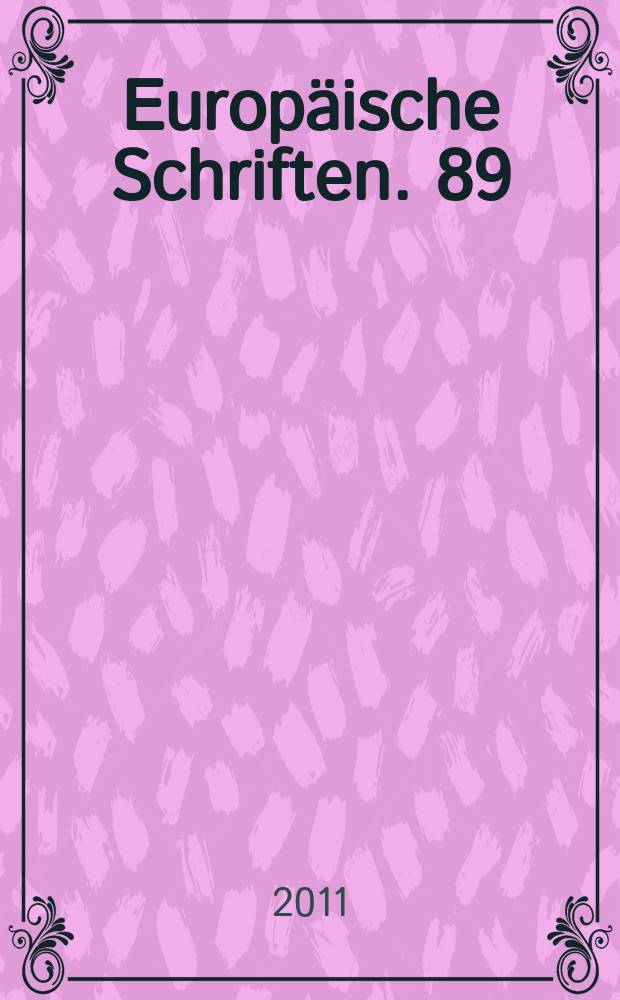 Europäische Schriften. 89 : Europe reloaded = Перезагрузка Европы