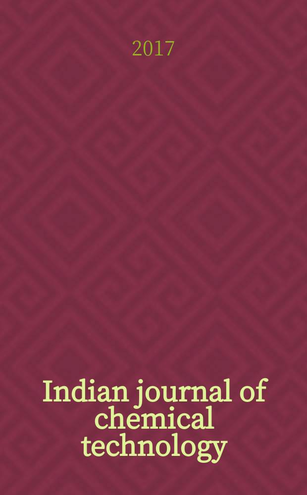 Indian journal of chemical technology : Formerly a part of Ind. j. of technology. Vol. 24, № 2