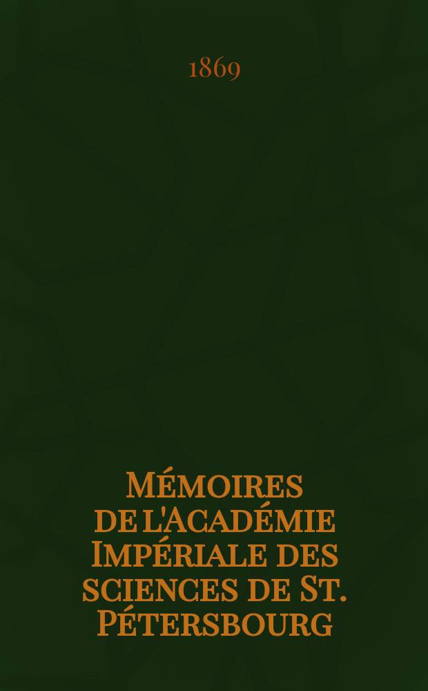 Mémoires de l'Académie Impériale des sciences de St. Pétersbourg : avec l'histoire de l'Academie. Sér. 7, t. 13, № 4 : Al-Farabi (Alpharabius) = Аль Фараби. Жизнь и сочинения