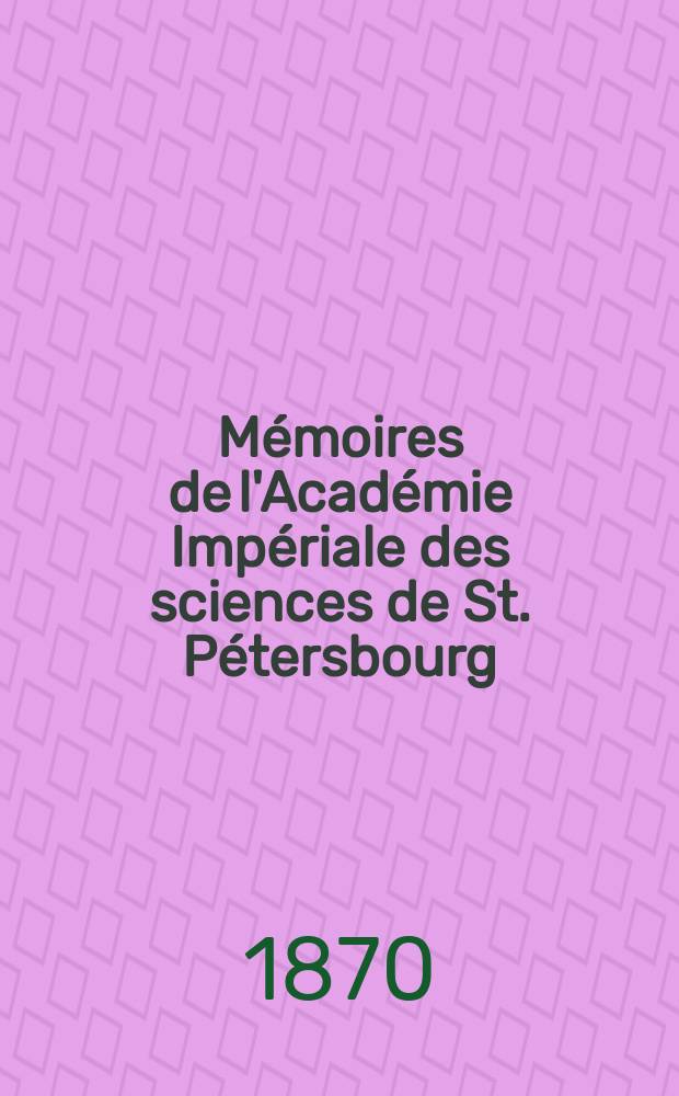 Mémoires de l'Académie Impériale des sciences de St. Pétersbourg : avec l'histoire de l'Academie. Sér. 7, t. 16, № 1 : Über den Musculus anconeus V. des Menschen = Локтевая мышца человека
