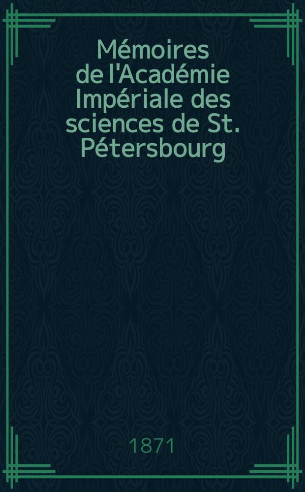 Mémoires de l'Académie Impériale des sciences de St. Pétersbourg : avec l'histoire de l'Academie. Sér. 7, t. 16, № 13 : Boreas und die Boreaden = Борей и бореады