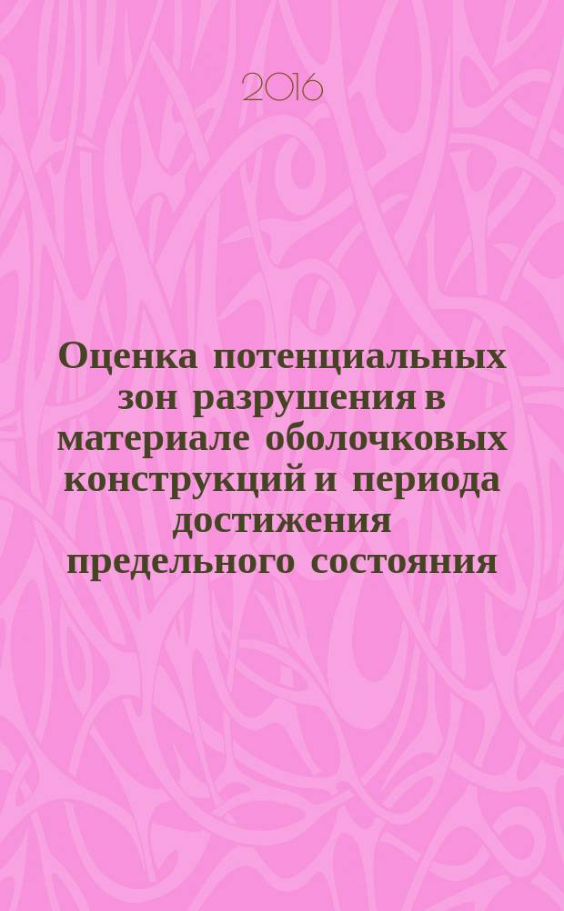 Оценка потенциальных зон разрушения в материале оболочковых конструкций и периода достижения предельного состояния : автореферат дис. на соиск. уч. степ. кандидата технических наук : специальность 05.02.13 <Машины, агрегаты и процессы>