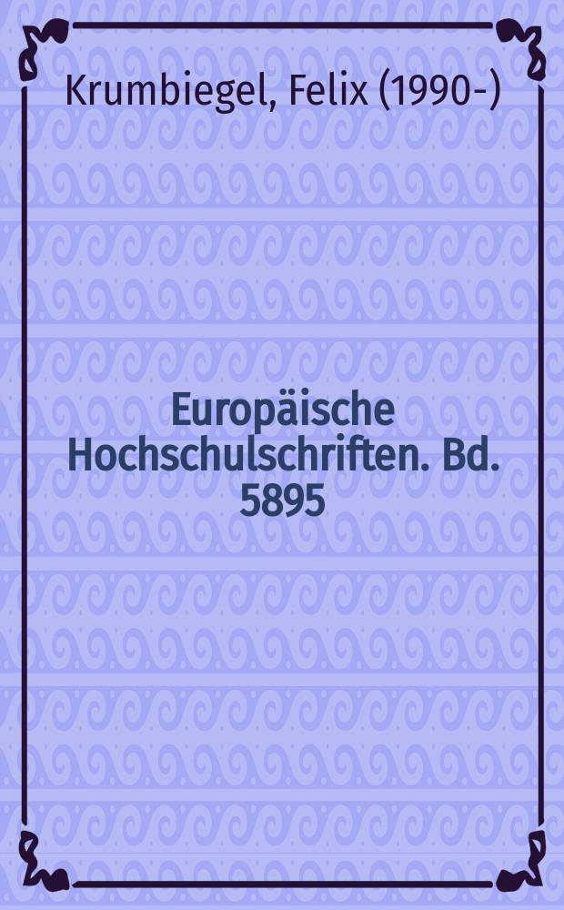 Europäische Hochschulschriften. Bd. 5895 : Die Pflicht zur Nicht-Anerkennung völkerrechtswidriger Gebietsänderungen = Обязательство непризнания территориальных изменений в международном праве