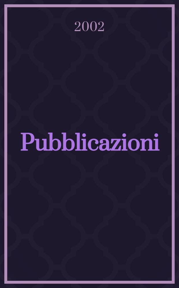 [Pubblicazioni]
