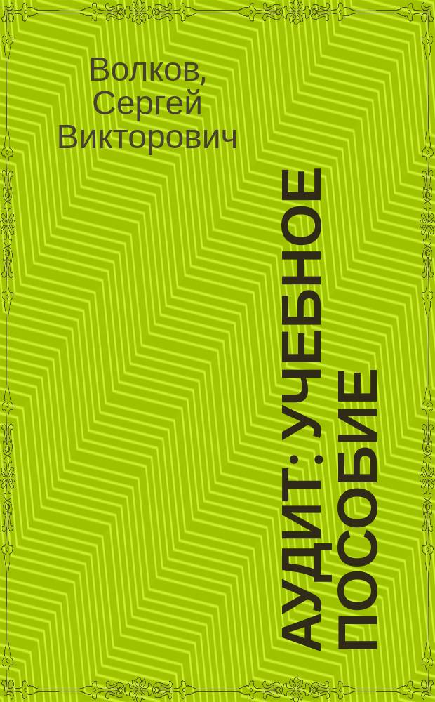 Аудит : учебное пособие