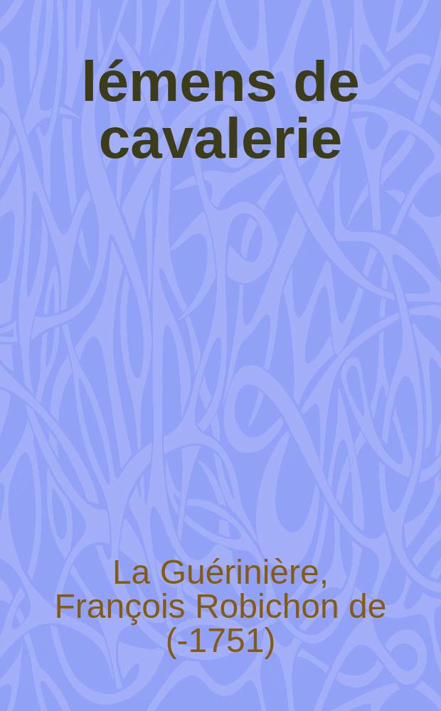 Élémens de cavalerie