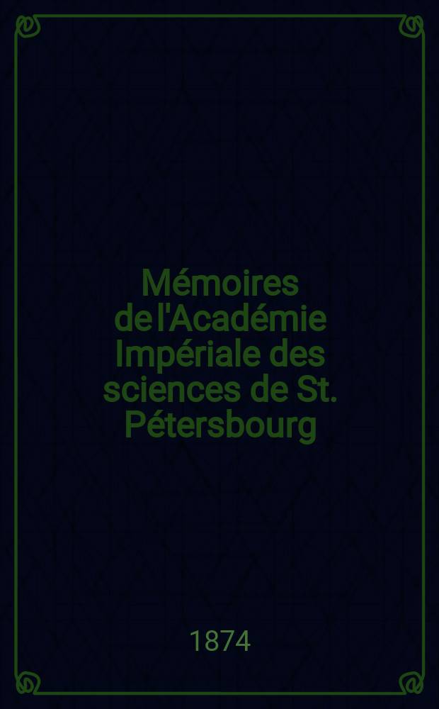 Mémoires de l'Académie Impériale des sciences de St. Pétersbourg : avec l'histoire de l'Academie. Sér. 7, t. 21, № 8 : Leopold Radloff's Wörterbuch der Kinai-Sprache = Словарь кинайского языка Леопольда Радлова