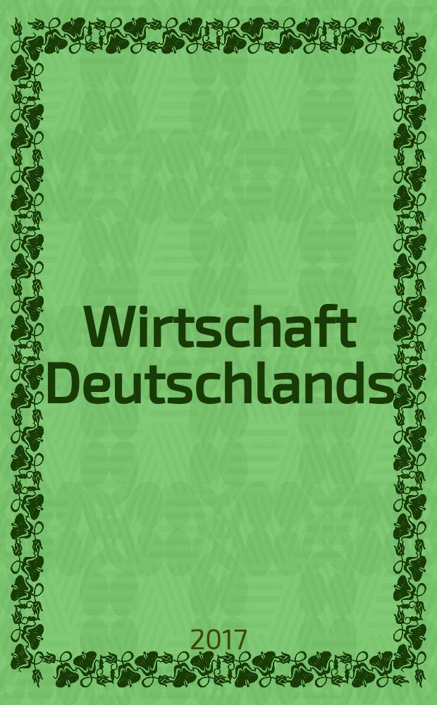 Wirtschaft Deutschlands : учебное пособие