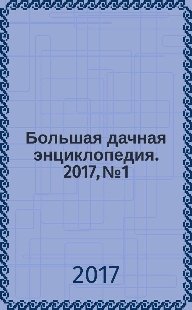 Большая дачная энциклопедия. 2017, № 1