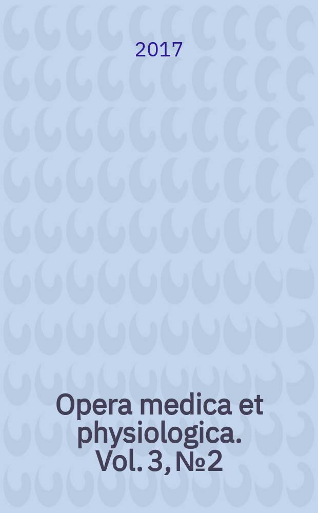 Opera medica et physiologica. Vol. 3, № 2