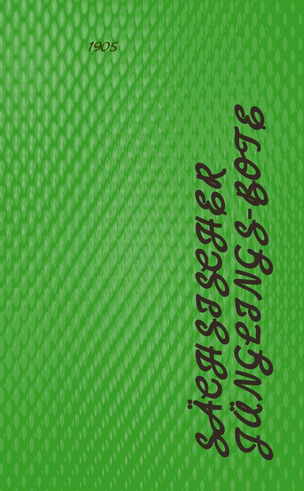 Sächsischer Jünglings-Bote : Bundesbl. der Männer- u. Jünglingsvereine in Sachsen u. in Thüringen. Jg. 28 1905, № 10