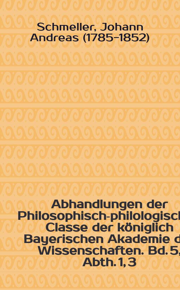 Abhandlungen der Philosophisch-philologischen Classe der königlich Bayerischen Akademie der Wissenschaften. Bd. 5, Abth. 1, [3] : Zu Dr. Ludwig Schorn's in XII. Bande dieser Denkschriften 1835 abgedruckter Abhandlung über das römische Denkmal in Igel bei Trier = К трактату Людвига Шорна о римском памятнике в Игле под Триром, напечатанном в 12 томе этих меморандумов в 1835
