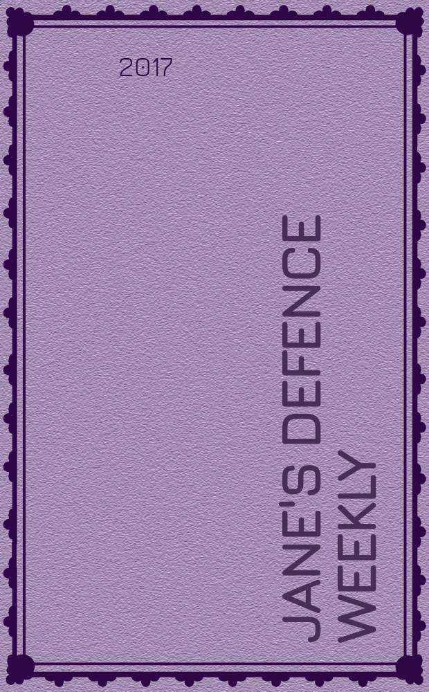Jane's defence weekly : An intern. Thomson publ. Vol. 54, № 27