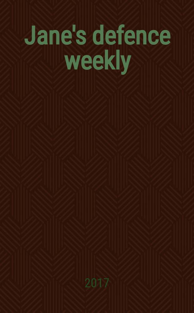 Jane's defence weekly : An intern. Thomson publ. Vol. 54, № 32