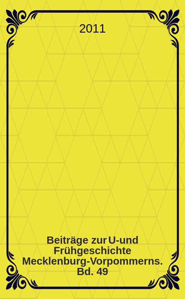 Beiträge zur Ur- und Frühgeschichte Mecklenburg-Vorpommerns. Bd. 49 : Reiter und Ritter = Всадник и рыцарь: сведения о форме, хронологии, применении и общественном значении рыцарского сословия в Германии