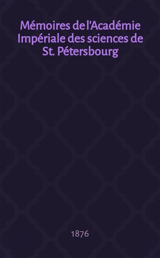 Mémoires de l'Académie Impériale des sciences de St. Pétersbourg : avec l'histoire de l'Academie. Sér. 7, t. 23, № 4 : Condensation des hydrocarbures de la serie ethylenique