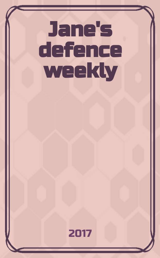 Jane's defence weekly : An intern. Thomson publ. Vol. 54, № 35