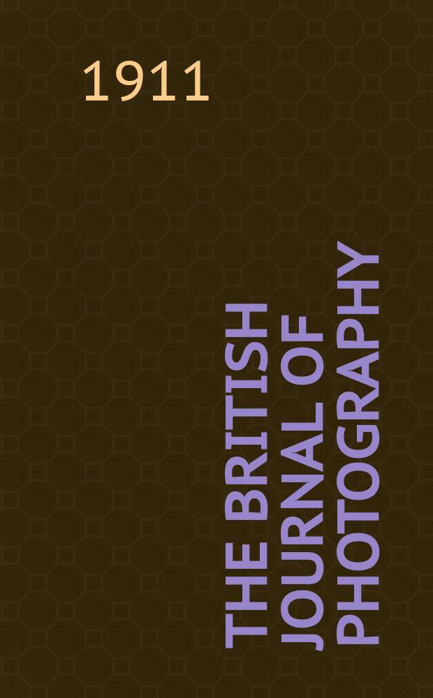 The British journal of photography : the recognised organ of professional and amateur photographers published weekly. Vol. 58, № 2675