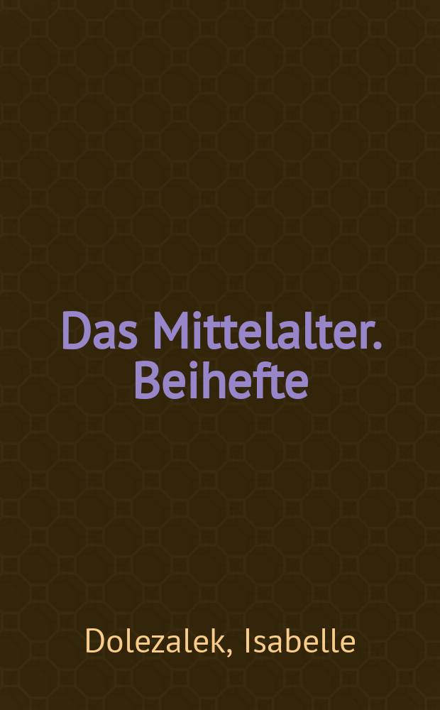 Das Mittelalter. Beihefte : Perspektiven mediävistischer Forschung. Bd. 5 : Arabic script on Christian kings = Арабские надписи на христианских королях
