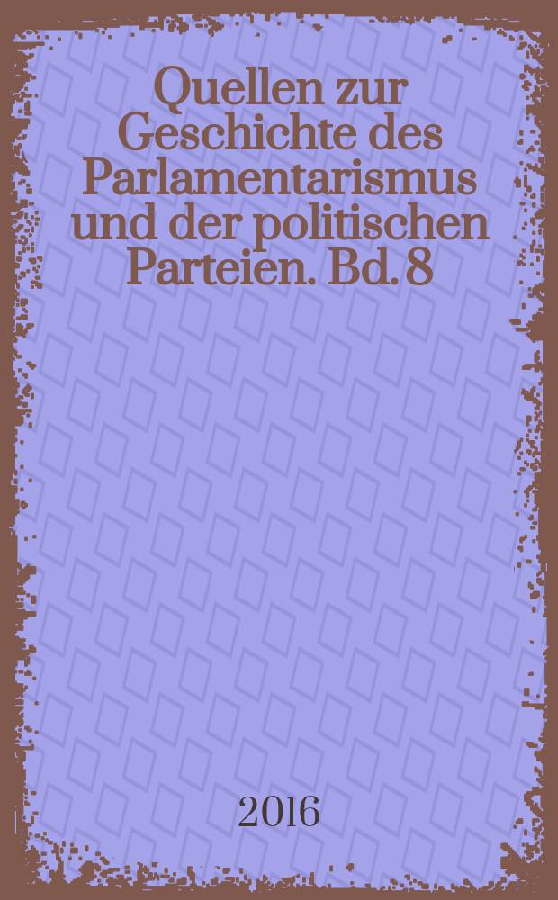 Quellen zur Geschichte des Parlamentarismus und der politischen Parteien. Bd. 8/5, Hbd. 2 : Die SPD-Fraktion im Deutschen Bundestag = Фракция СДПГ в германском бундестаге