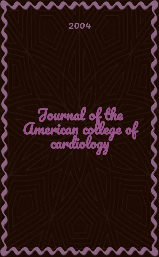 Journal of the American college of cardiology : JACC. Vol. 44, № 11