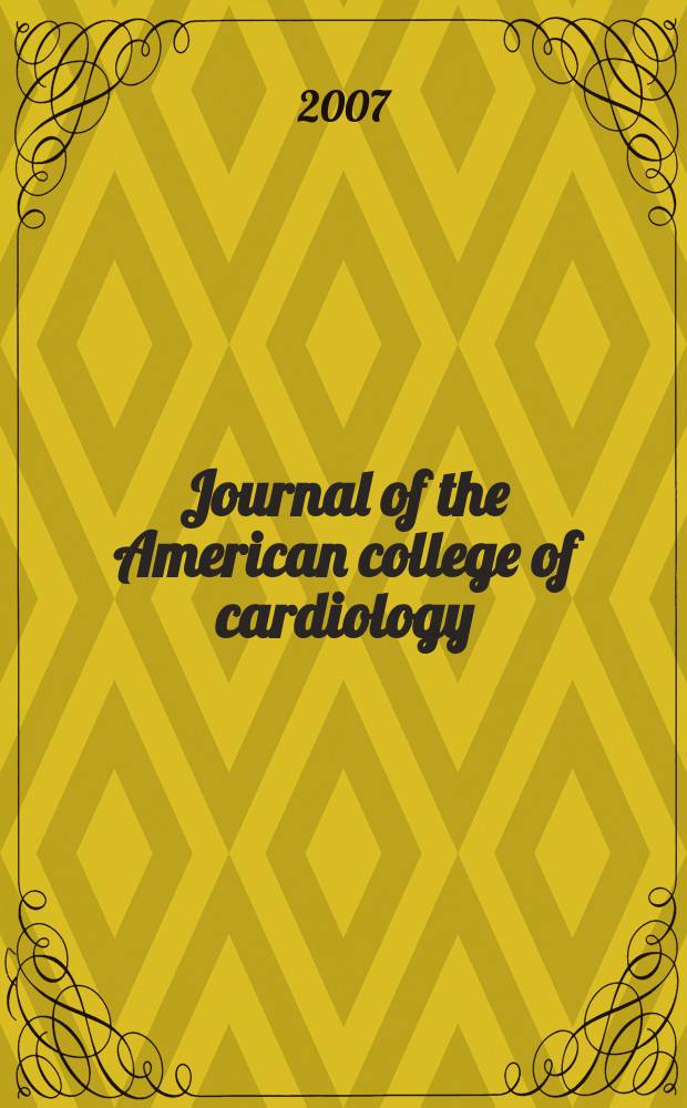 Journal of the American college of cardiology : JACC. Vol. 49, № 2