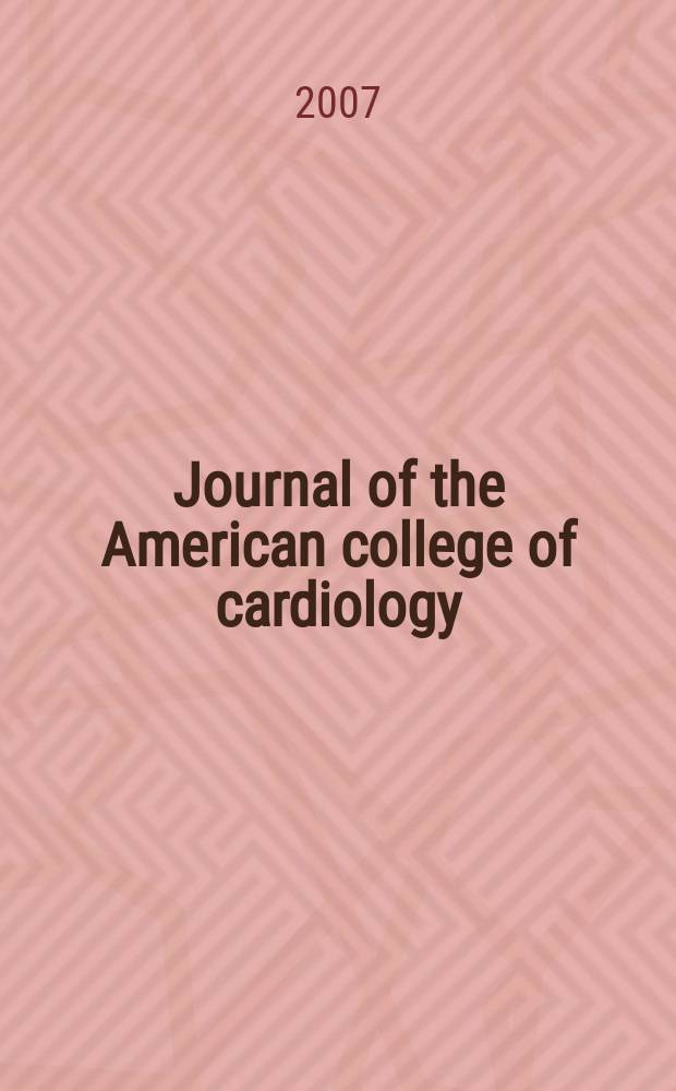 Journal of the American college of cardiology : JACC. Vol. 49, № 5