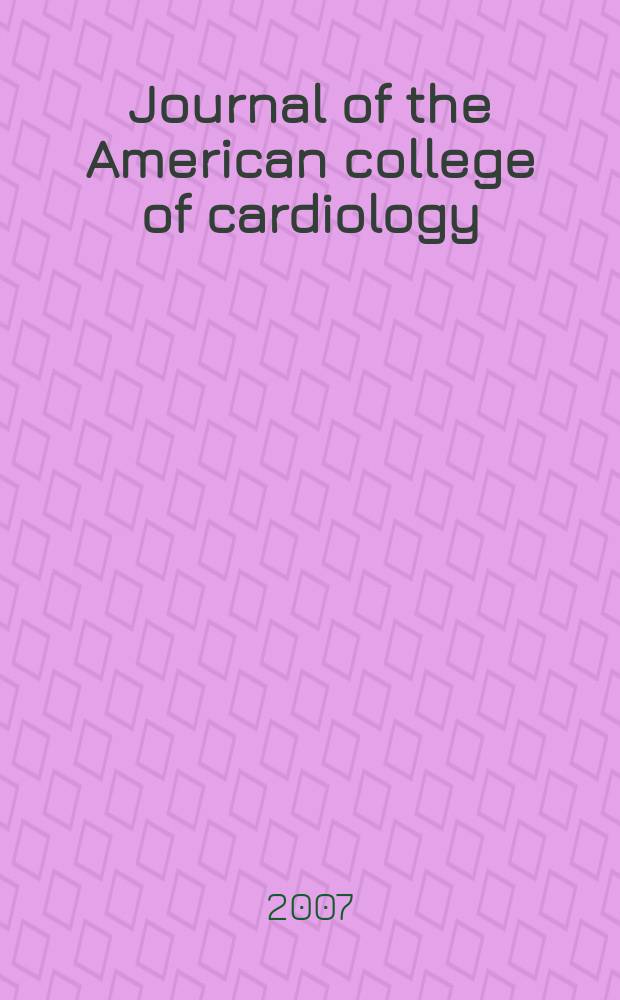 Journal of the American college of cardiology : JACC. Vol. 49, № 22