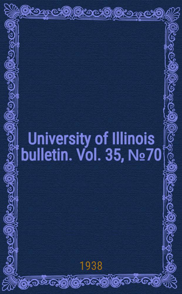 University of Illinois bulletin. Vol. 35, № 70 : The Phylogeny of the Hemiptera, based on a study of the head capsule