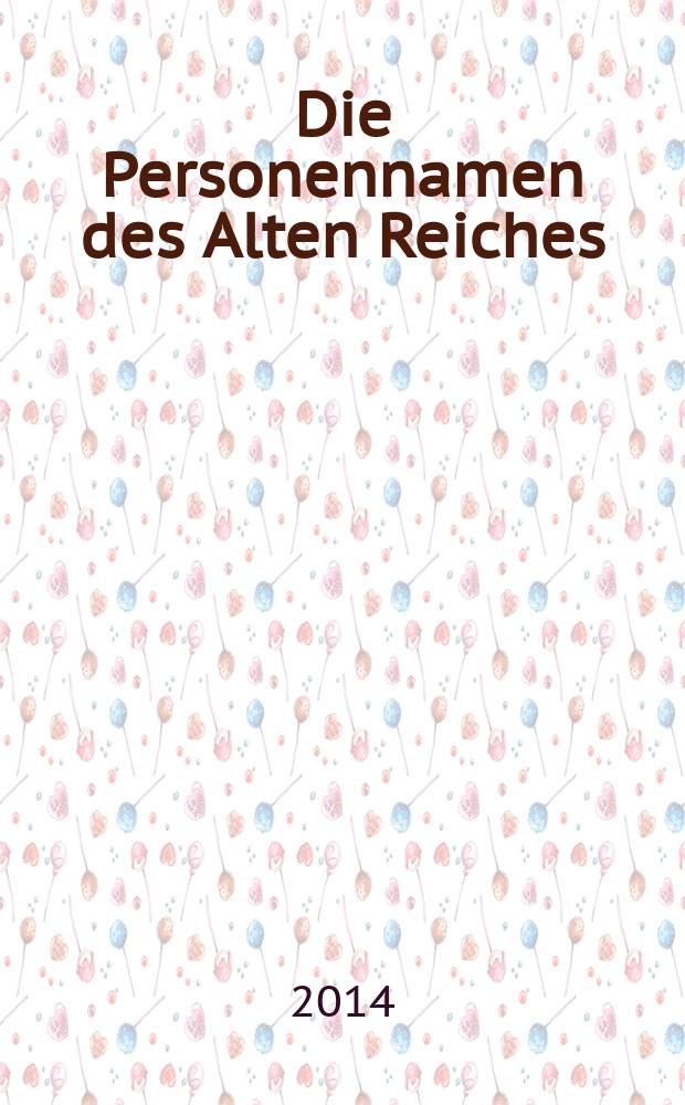 Die Personennamen des Alten Reiches : altägyptische Onomastik unter lexikographischen und sozio-kulturellen Aspekten = Личные имена древнего царства