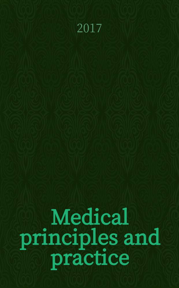 Medical principles and practice : International journal of the Kuwait university Health science centre. Vol. 26, № 3