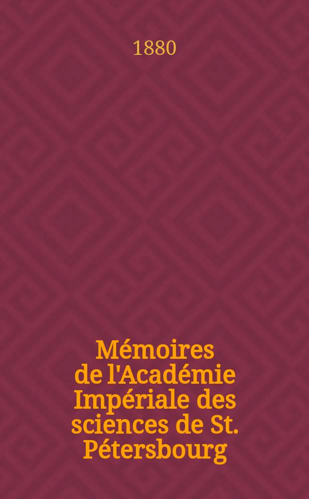 M&eacute;moires de l'Acad&eacute;mie Imp&eacute;riale des sciences de St. P&eacute;tersbourg : avec l'histoire de l'Academie. S&eacute;r. 7, t. 28, № 1 : &Uuml;ber das Bonpo-S&ucirc;tra = Бонпо-сутра
