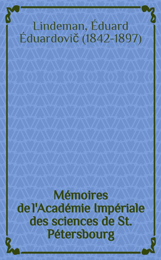 Mémoires de l'Académie Impériale des sciences de St. Pétersbourg : avec l'histoire de l'Academie. Sér. 7, t. 32, № 6 : Helligkeitsmessungen der Bessel'schen Plejadensterne