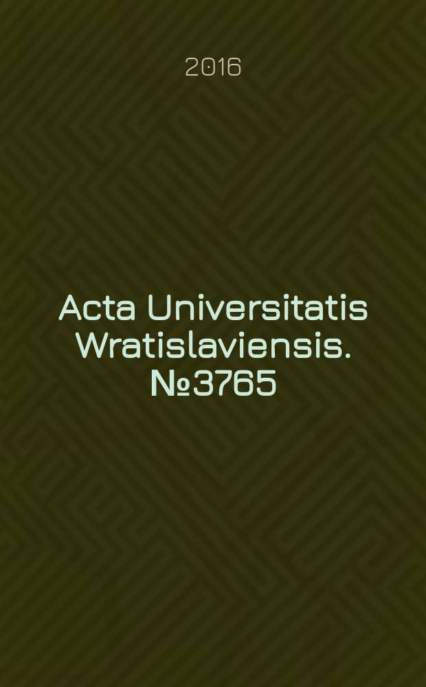 Acta Universitatis Wratislaviensis. № 3765 : Media. Władza. Komunikacja = Медиа. Власть. Коммуникация