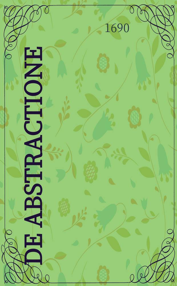 De abstractione