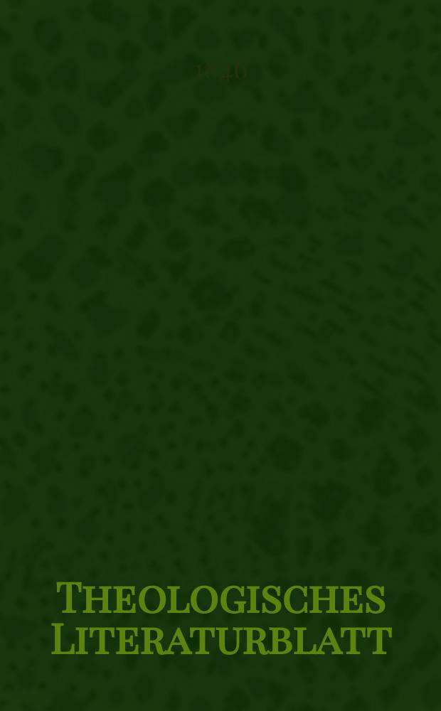 Theologisches Literaturblatt : zur Allgemeinen Kirchenzeitung. 1846, № 52