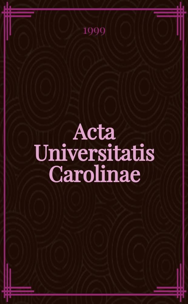 Acta Universitatis Carolinae : Видение русских авангардов