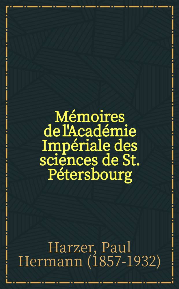 Mémoires de l'Académie Impériale des sciences de St. Pétersbourg : avec l'histoire de l'Academie. Sér. 7, t. 34, № 12 : Untersuchungen über einen speciellen Fall des Problems der drei Körper